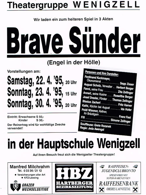 Brave Sünder_1995_Plakat